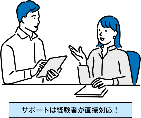 「システム」ではなくサポート技術者が対応します